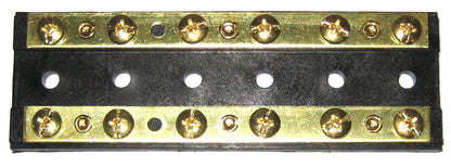 DUAL BATTERY OR SOLAR 12V 24V BUS BAR TERMINAL CONNECTOR STRIP - negative earth