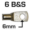 DUAL BATTERY SYSTEM LUGS 6 B&S  6mm EYE ABR SIDEWINDER SC16-6