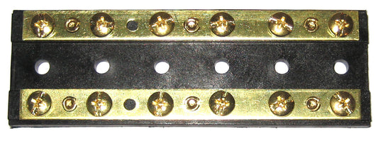 DUAL BATTERY OR SOLAR 12V 24V BUS BAR TERMINAL CONNECTOR STRIP - negative earth