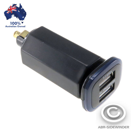 HELLA DIN MERIT USB CHARGER TWIN OUTPUT FOR iPad iPhone Galaxy Tablet - ABR