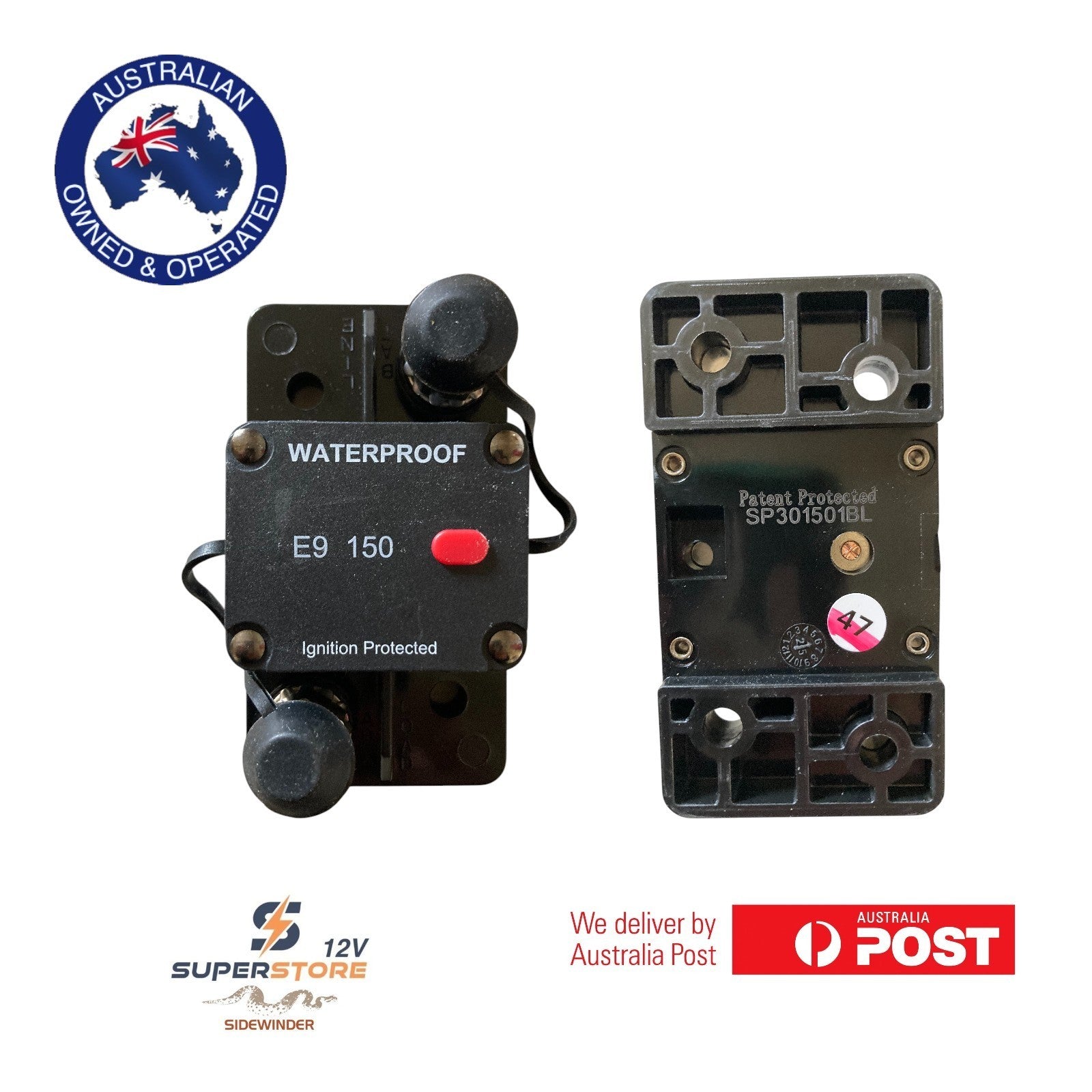 150A Circuit Breaker 12V 24V DC Waterproof Caravan 4x4