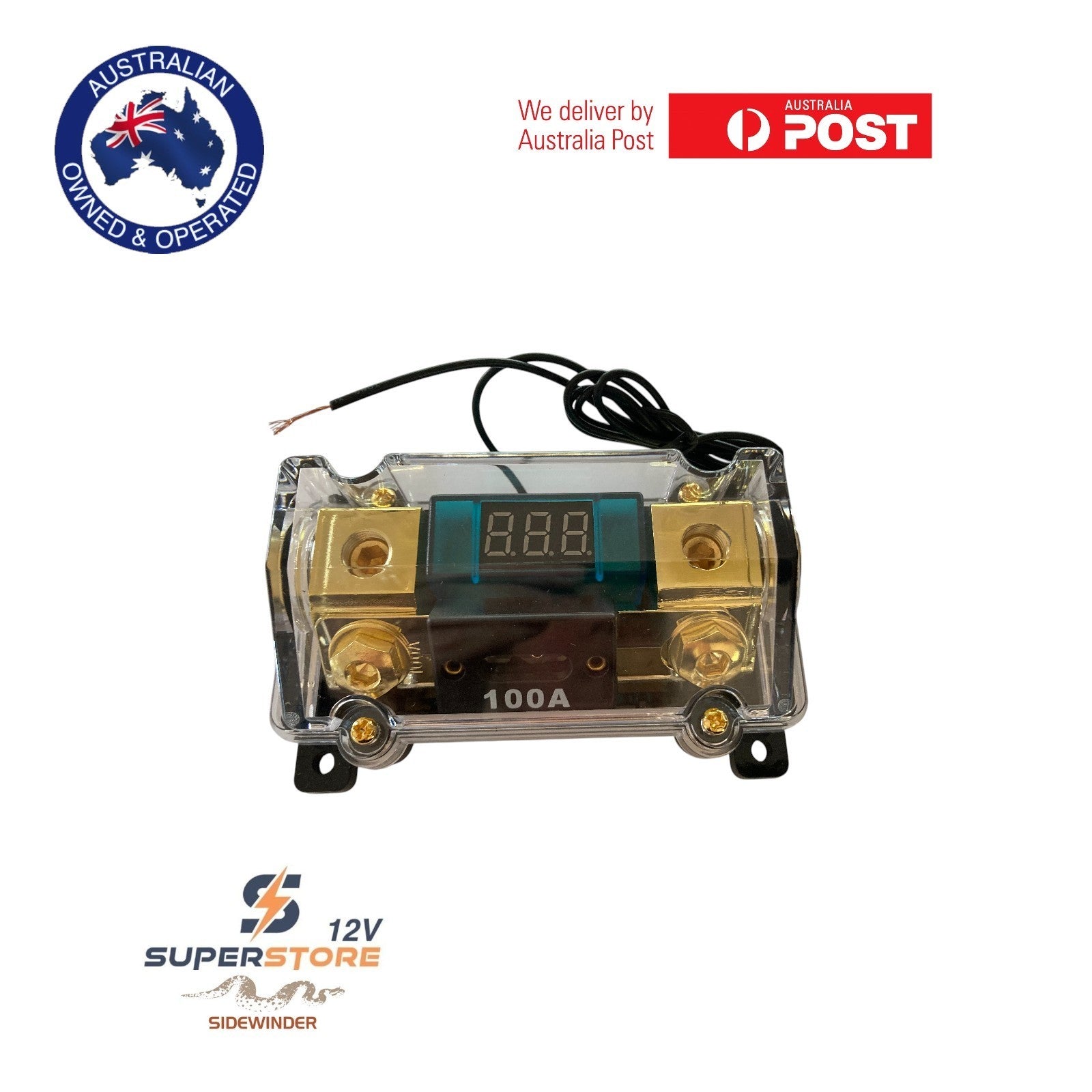 ANL Fuse holder including 100A Fuse Marine Caravan 4x4 Boat Audio Led Display