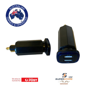 HELLA DIN MERIT USB CHARGER TWIN OUTPUT FOR iPad iPhone Galaxy Tablet - ABR
