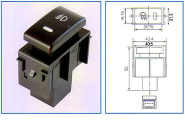 NISSAN LIGHT SWITCH FOR D40 NAVARA PATHFINDER for LED HID Lightbar