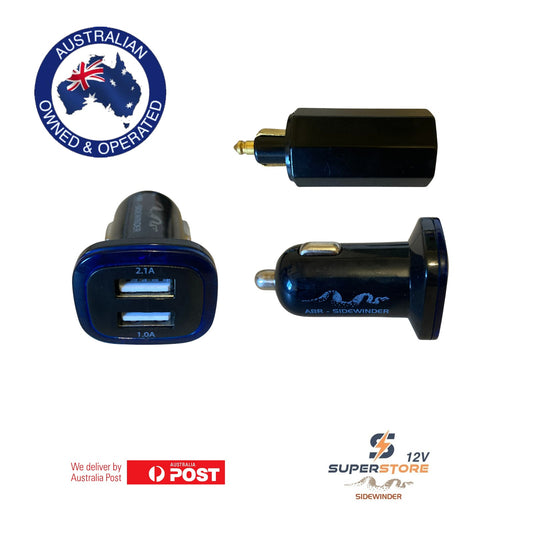 HELLA DIN MERIT USB CHARGER TWIN OUTPUT FOR iPad iPhone Galaxy Tablet - ABR