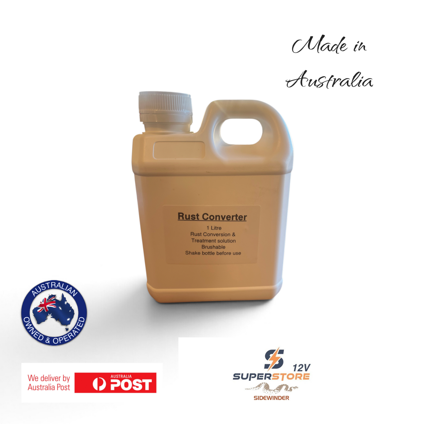 Rust Converter 1Litre - Rust Treatment & Metal Primer - Tannic & Phosphoric Acid